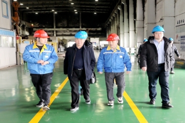 2024年 1月30日，浙江省经信厅机关党委二级巡视员孙自强莅临永利集团88304官网纸业发展岁末岁首安全出产督导